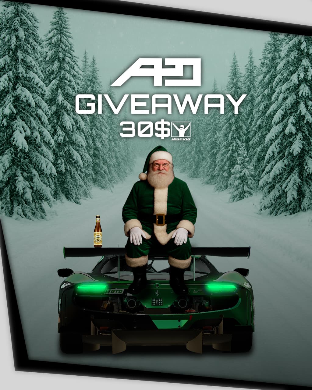 🇫🇷Jeu concours pour gagner 30$ en crédits iRacing !

1️- Abonne-toi à @aporacingteam 
2️- Like le post
3️- Identifie 2 amis en commentaire

Ouvert à l’international 🌍
Fin du concours : 24/12/2026 à 10:00 GMT
Le gagnant sera tiré au sort et contacté en DM.
Les crédits seront transférés en cadeau In-game sous 48h
Si le gagnant ne réponds pas sous 72h ou ne possède pas de compte IRacing, un nouveau gagnant sera tiré au sort

⚠️ Ce concours n’est pas sponsorisé par Instagram ni par iRacing.

----------

🇺🇸Giveaway to win $30 in iRacing credits!

1️⃣ Follow @aporacingteam
2️⃣ Like the post
3️⃣ Tag 2 friends in the comments

Open worldwide 🌍
Contest ends on 12/24/2026 at 10:00 GMT
The winner will be randomly selected and contacted via DM.
The credits will be sent as an in-game gift within 48 hours.
If the winner does not reply within 72 hours or does not have an iRacing account, a new winner will be drawn.

⚠️ This giveaway is not sponsored by Instagram or iRacing.

 #giveaway #giveawaytime #santa #aporacing